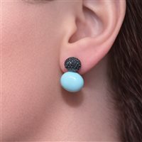 Boucles d'oreilles Lucos Femme in Argent Turchese A45